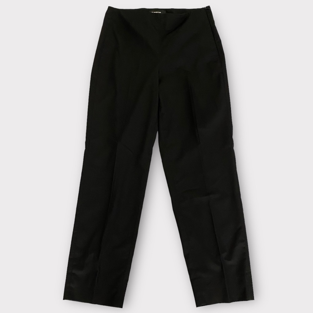 Cambio Women’s Kate Pants Size 6 Straight Leg Mid Rise Side Zip Germany Luxury